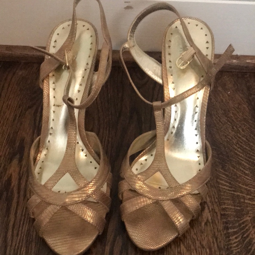 Gold heels